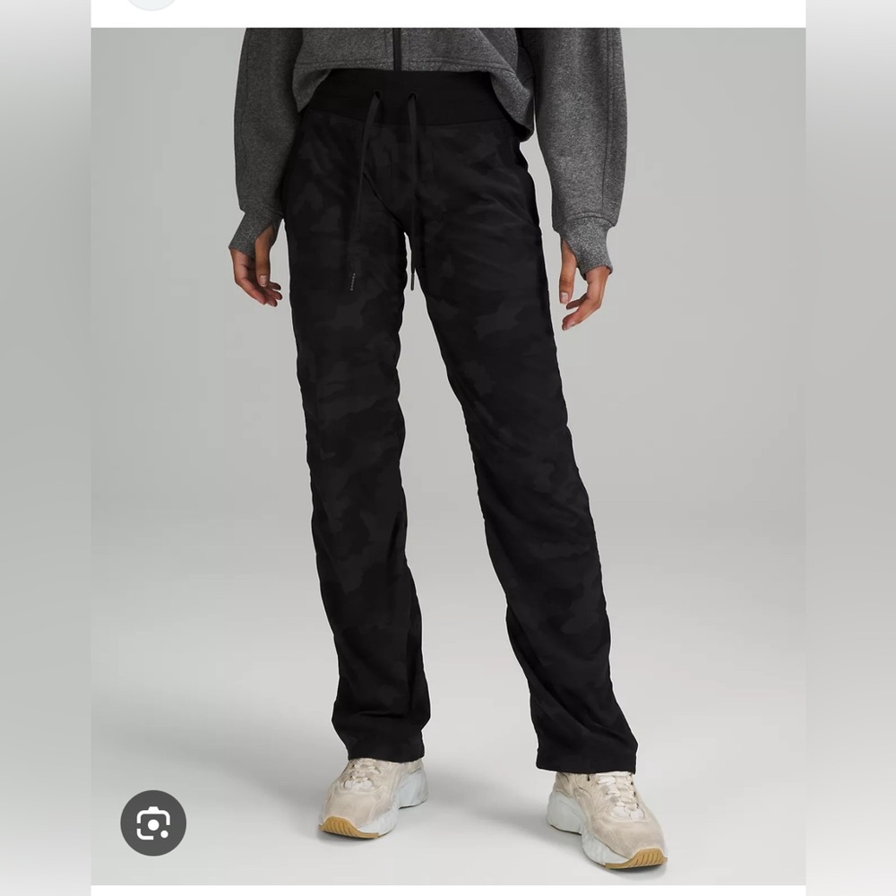 NWT lululemon Dance Studio Mid-Rise Pant *Regular, Black, Size 12